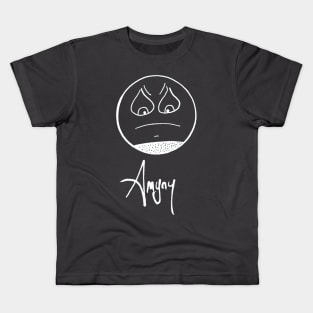 Angry face in white Kids T-Shirt